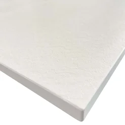 Laneri Receveur de douche SMC en fibre de verre effet pierre avec bonde inclus H. 2,6 cm 90 x 120 Blanche