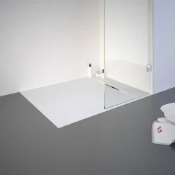 Receveur De Douche|Schulte Receveur de douche 80 x 100 cm, effet pierre blanche,