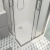 GoodHome Receveur de douche 70 x 70 cm, résine, blanc, Cavally