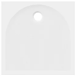 GoodHome Receveur de douche 70 x 70 cm, résine, blanc, Cavally