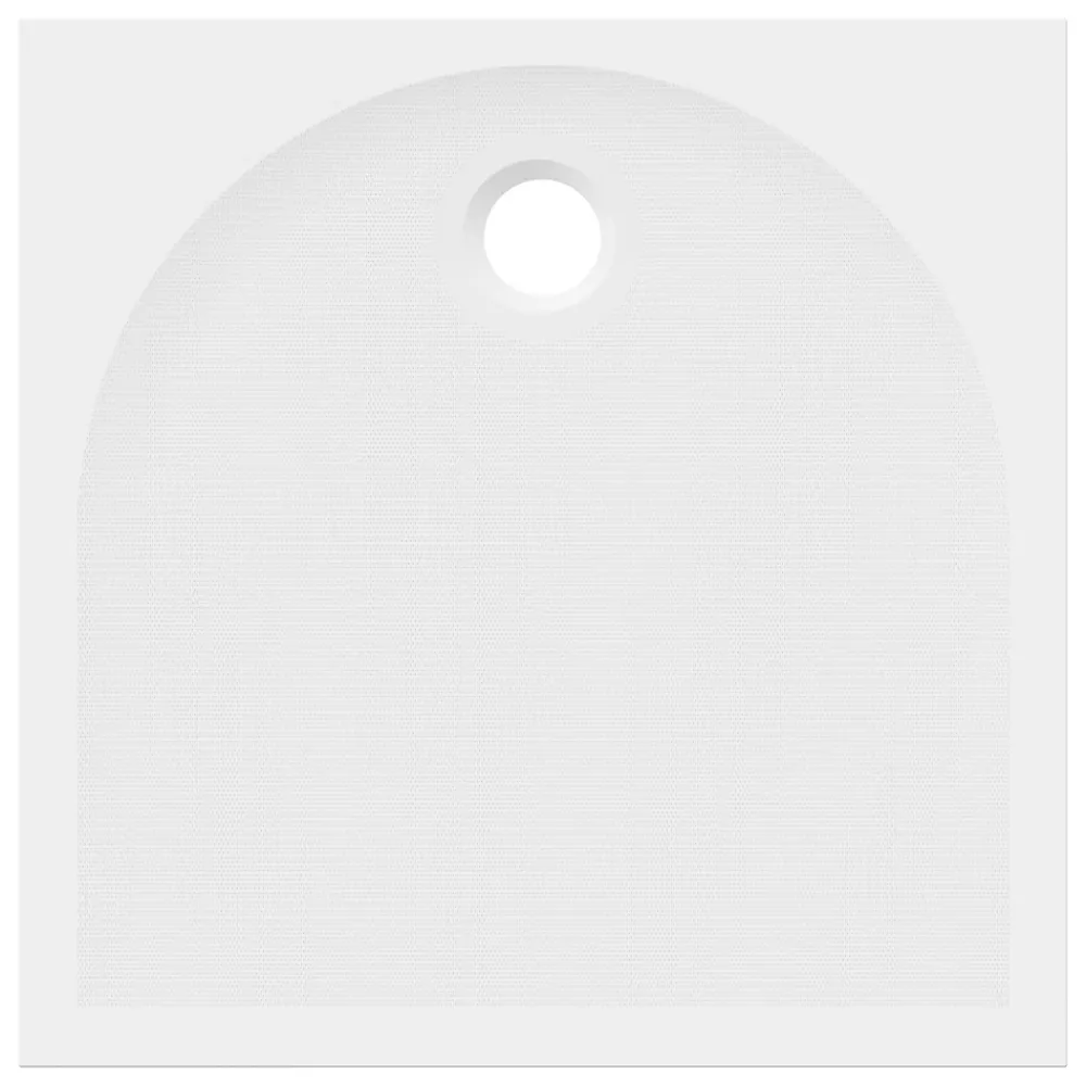 GoodHome Receveur de douche 70 x 70 cm, résine, blanc, Cavally