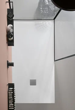 Receveur De Douche|Villeroy & Boch Receveur de douche 100 x 160 cm en acrylique, blanc texturé, Exklusive