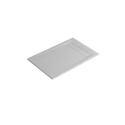 Receveur De Douche|GoodHome Receveur de douche 80 x 120 cm, résine, blanc, Luiro