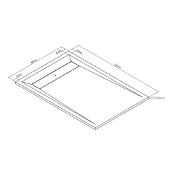 Receveur De Douche|GoodHome Receveur de douche 80 x 120 cm, résine, blanc, Luiro