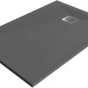 GoodHome Receveur de douche 80 x 120 cm, résine, gris, Douro