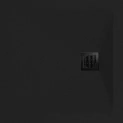 GoodHome Receveur de douche 90 x 90 cm, résine, noir, Douro