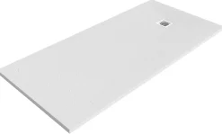 Receveur De Douche|GoodHome Receveur de douche 90 x 160 cm, résine, blanc, Douro