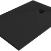Receveur De Douche|GoodHome Receveur de douche 80 x 140 cm, résine, noir, Douro