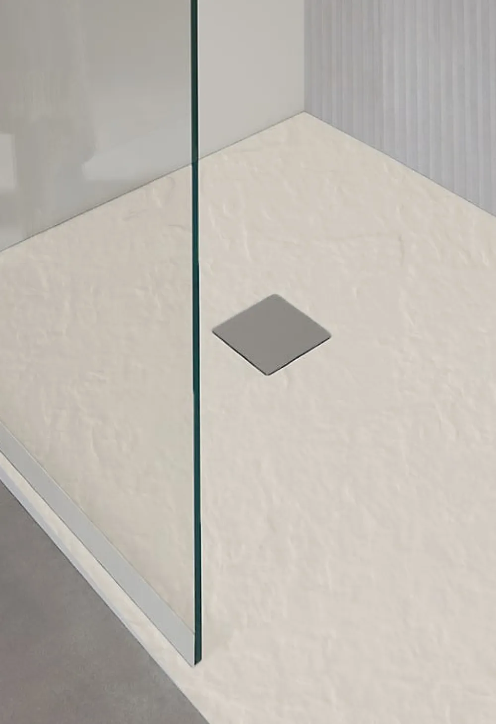 Villeroy & Boch Receveur de douche 80 x 160 cm en acrylique, crème texturé, Exklusive