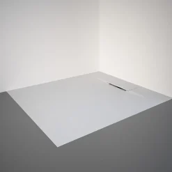 Receveur De Douche|Schulte Receveur de douche 90 x 100 cm, effet pierre blanche,