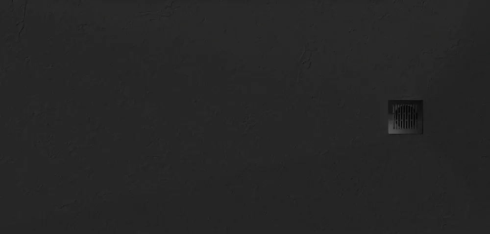 Receveur De Douche|GoodHome Receveur de douche 90 x 160 cm, résine, noir, Douro