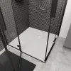 GoodHome Receveur de douche 100 x 100 cm, résine, blanc, Douro