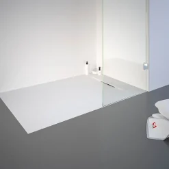 Receveur De Douche|Schulte Receveur de douche 80 x 120 cm, effet pierre blanche,