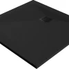 Receveur De Douche|GoodHome Receveur de douche 80 x 80 cm, résine, noir, Douro