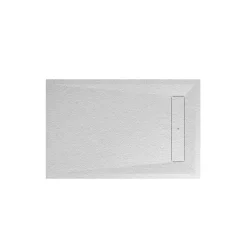 GoodHome Receveur de douche 90 x 140 cm, résine, blanc, Luiro