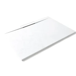 Stano Receveur de douche 90 x 140 cm extra-plat en fonte minerale LYRA blanc