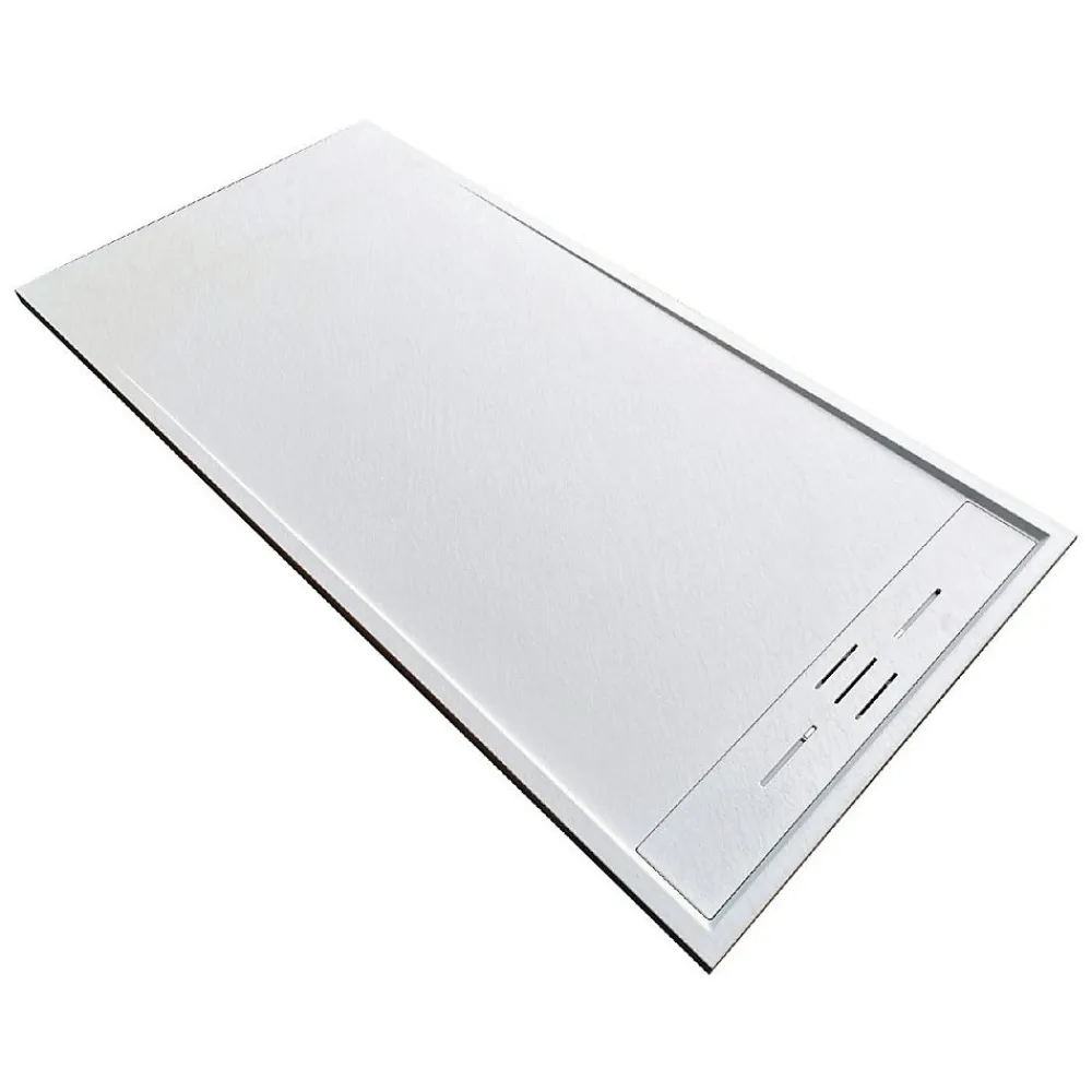 Stano Receveur de douche 90 x 170 cm extra plat blanc SALVI en SoliCast surface ardoisee