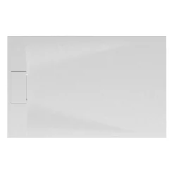 Schulte Receveur de douche 90 x 140 cm, effet pierre blanche,