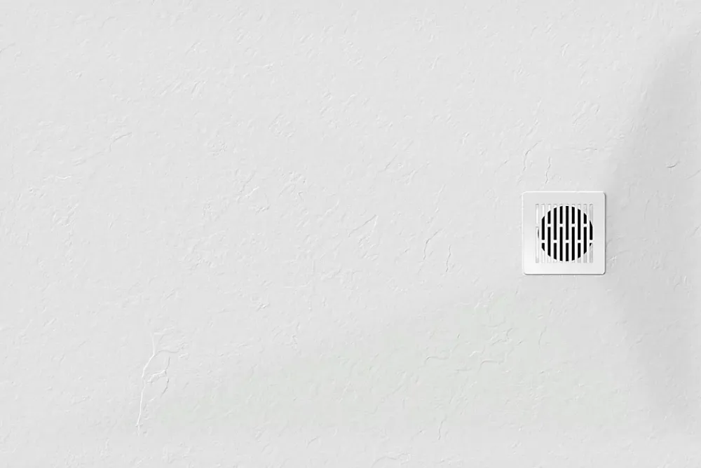 GoodHome Receveur de douche 80 x 140 cm, résine, blanc, Douro