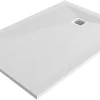 Receveur De Douche|GoodHome Receveur de douche 90 x 120 cm, résine, blanc, Douro