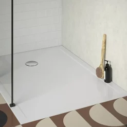 Receveur De Douche|Jacob Delafon Receveur de douche 120 x 90 Gaspard extra-plat céramique bonde à gauche