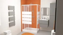 Receveur De Douche|Ondee Receveur de douche 80 x 100 x 10 cm, blanc brillant, Cera Ondée