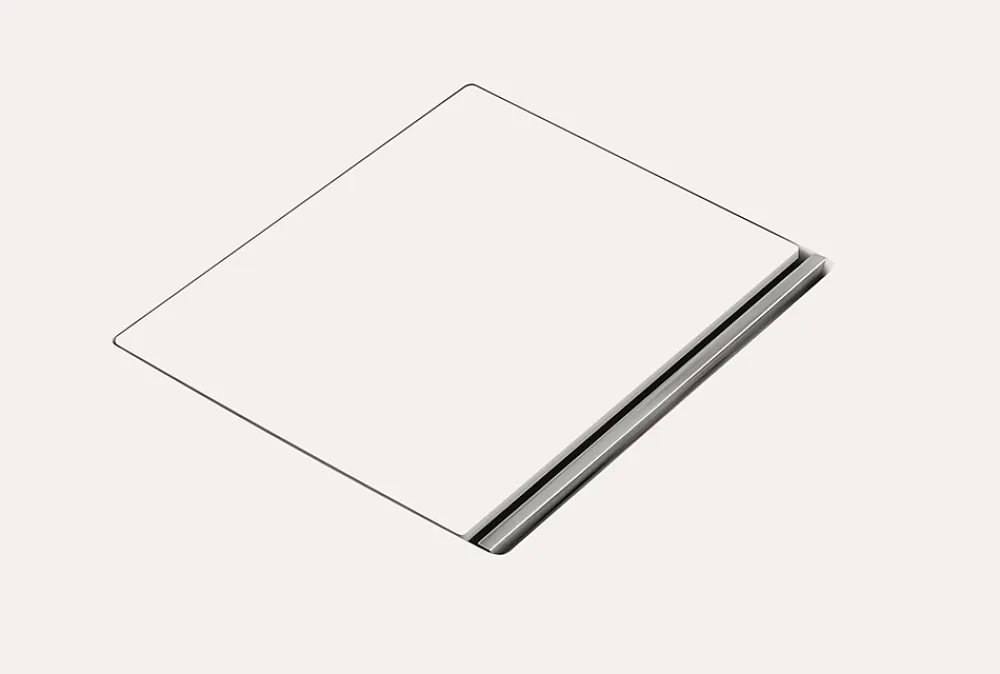 Villeroy & Boch Receveur de douche 90 x 90 x 4 cm, Quaryl, marbre blanc, Squaro Infinity