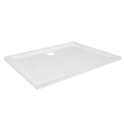 GoodHome Receveur de douche acrylique 80 x 100 cm, blanc, Vorma