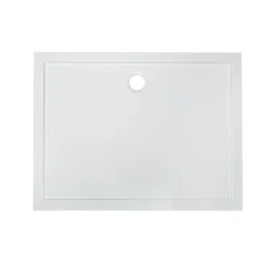 GoodHome Receveur de douche acrylique 80 x 120 cm, blanc, Vorma