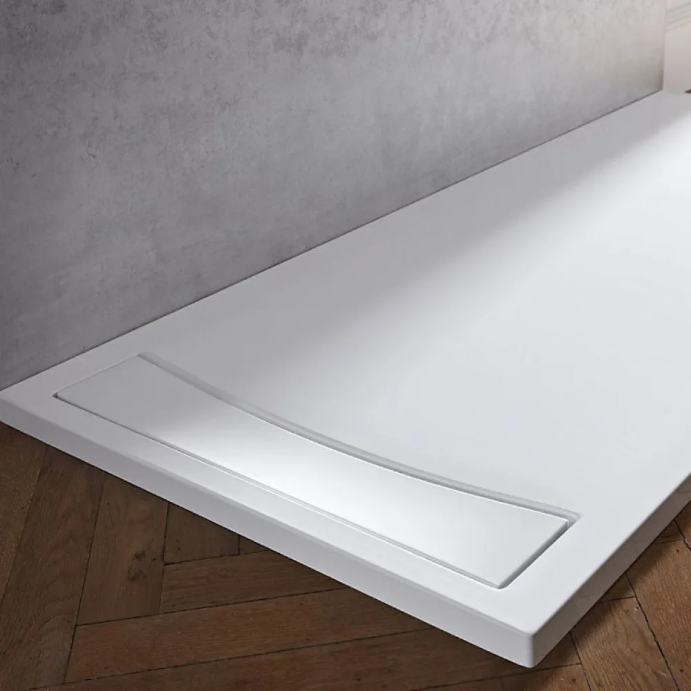 Jacob Delafon Receveur de douche antidérapant 170 x 80 Flight Neus rectangle blanc