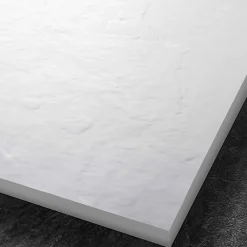 Receveur De Douche|U-tile Receveur de douche blanc 90 x 90 cm haute densité aspect ardoise - grille carrée centrée