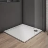 AICA Sanitaire Receveur de douche blanc - 90x90x3cm - carré - Bac à douche extra plat - Antidérapant