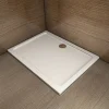 Receveur De Douche|AICA Sanitaire Receveur de douche blanc 90x80x3 cm - Extra plat - Carré - Résine antidérapante