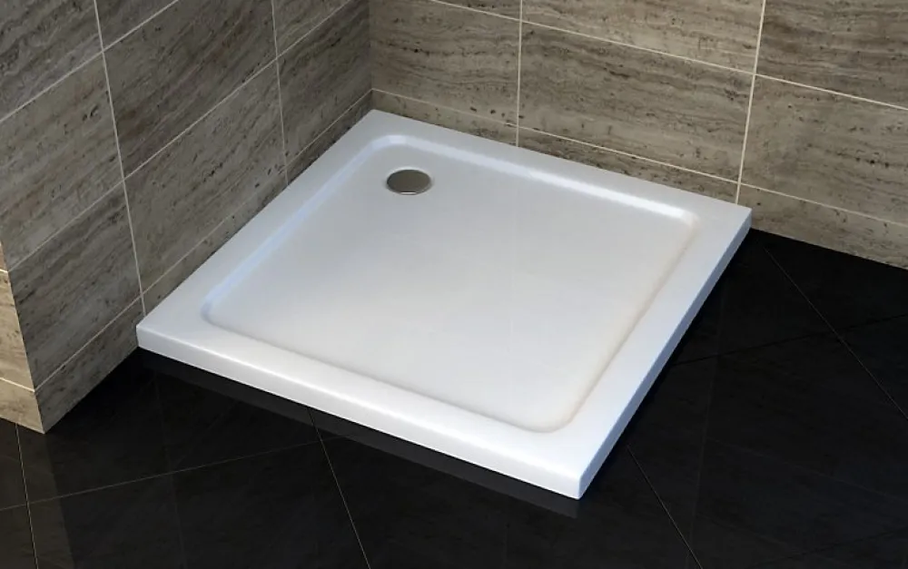Receveur De Douche|Bernstein Receveur de douche carré - 90x90cm et système d'évacuation