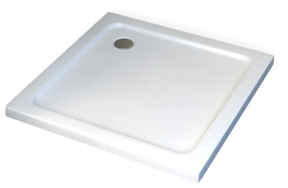 Receveur De Douche|Bernstein Receveur de douche carré - 90x90cm et système d'évacuation