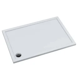 Receveur De Douche|Otitec Receveur de douche en acrylique blanc - rectangulaire - ZAHER - 100 x 90