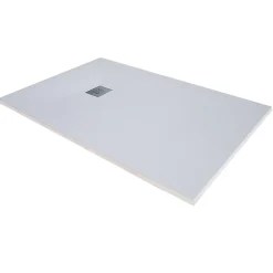 Cosyneo Receveur de douche en résine extra plat à poser 90x140cm - blanc - RIO