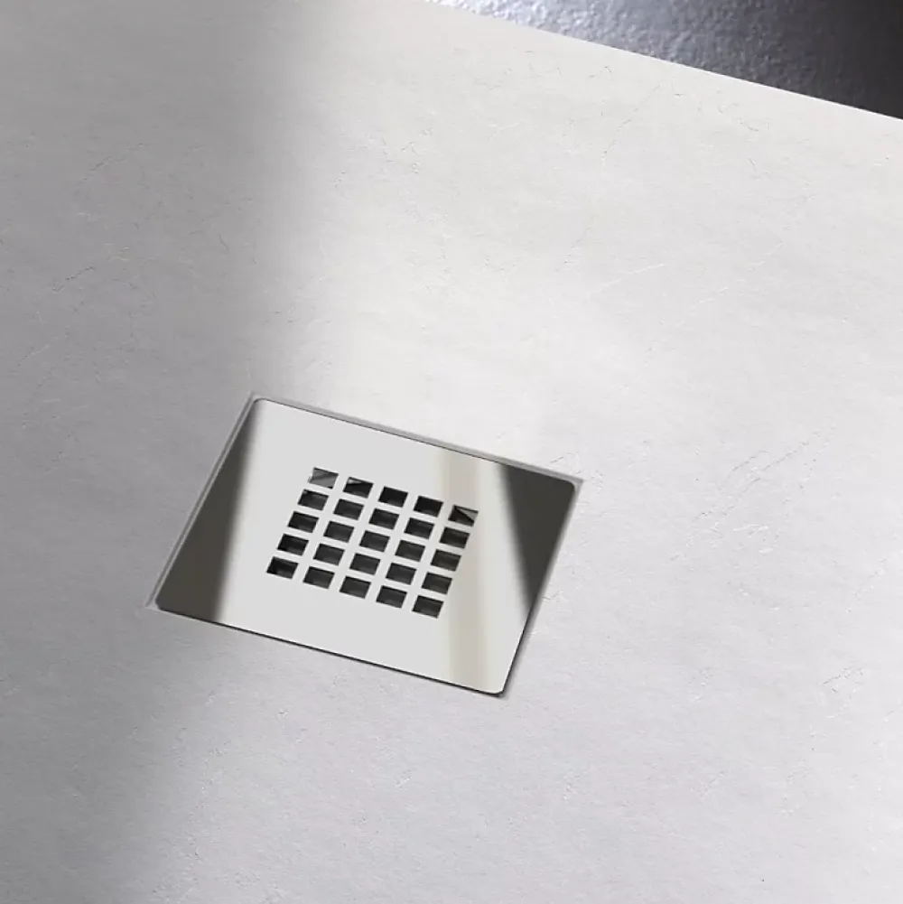 Receveur De Douche|Planète Bain Receveur de douche extra plat à poser 80x120 Design reflet ardoisé Blanc