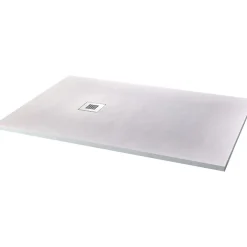 Receveur De Douche|Planète Bain Receveur de douche extra plat à poser 80x120 Design reflet ardoisé Blanc