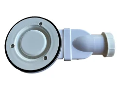 Vente-unique Receveur de douche extra plat à poser ou à encastrer recoupable en résine SMC avec siphon - Blanc - 160 x 90 cm - MIRNOSA