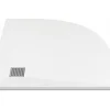 Receveur De Douche|Vente-unique Receveur de douche extra plat à poser ou à encastrer recoupable en résine SMC en quart de cercle - Blanc - 90 x 90 cm - SYFORSA