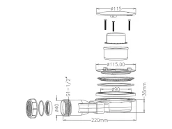 Vente-unique Receveur de douche extra plat à poser ou à encastrer recoupable en résine SMC en quart de cercle avec siphon - Blanc - 90 x 90 cm