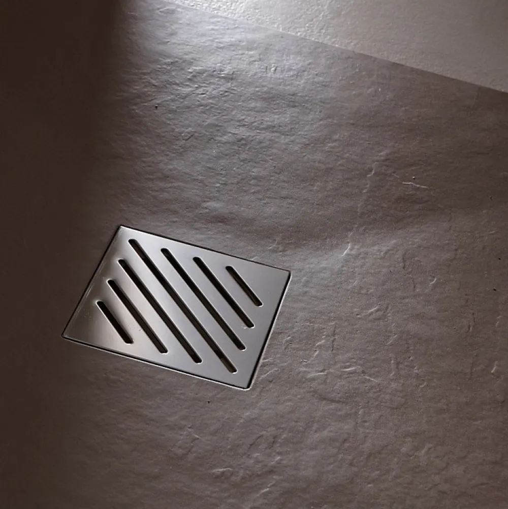 Planète Bain Receveur de douche extra plat à poser 80x140 couleur argile