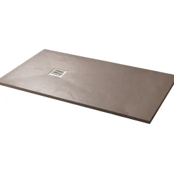 Planète Bain Receveur de douche extra plat à poser 80x140 couleur argile