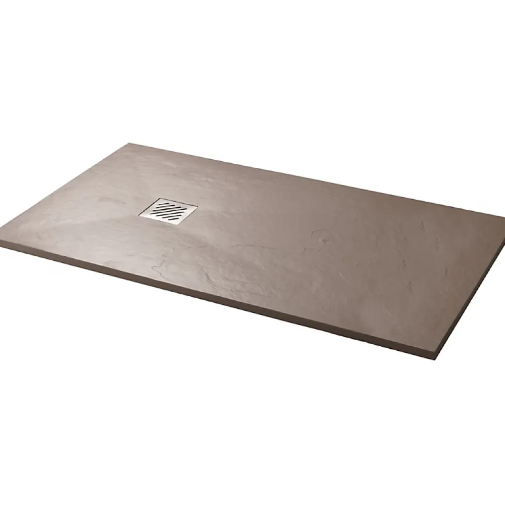 Planète Bain Receveur de douche extra plat à poser 80x140 couleur argile