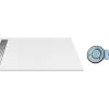 Receveur De Douche|Vente-unique Receveur de douche extra plat à poser ou à encastrer recoupable en résine SMC avec siphon - Blanc - 160 x 90 cm - LYROSA