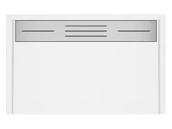 Receveur De Douche|Vente-unique Receveur de douche extra plat à poser ou à encastrer recoupable en résine SMC avec siphon - Blanc - 160 x 90 cm - LYROSA