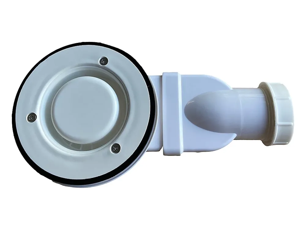 Receveur De Douche|Vente-unique Receveur de douche extra plat à poser ou à encastrer recoupable en résine SMC avec siphon - Blanc - 160 x 90 cm - LYROSA