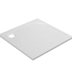 GoodHome Receveur de douche extra-plat l.70 x L.70 cm blanc anti dérapant, Limski