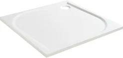 GoodHome Receveur de douche extra-plat l.70 x L.70 cm blanc anti dérapant, Limski